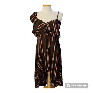 NWOT Mind Code Ruffle Hi-Lo Dress